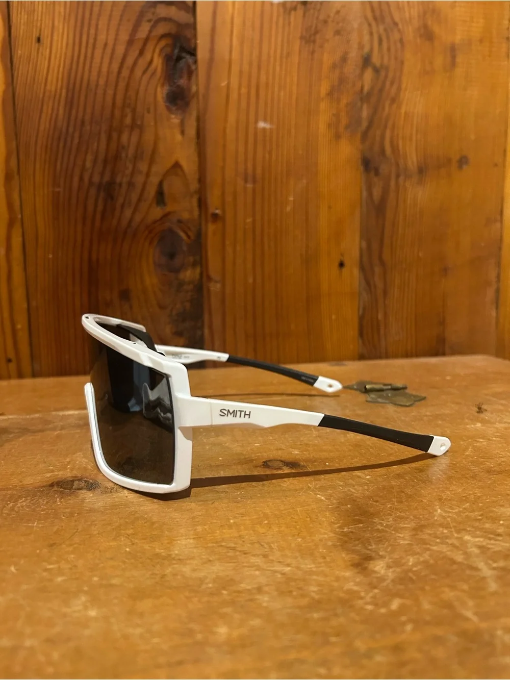 SMITH White and Black Shift Pursuit Glasses with Case and Strap